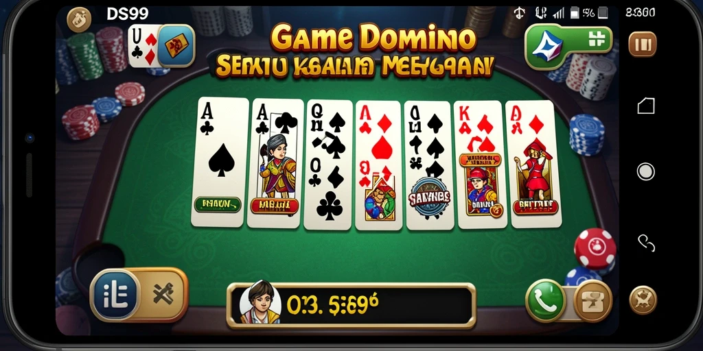 Tampilan gameplay seru dalam permainan Domino DS99.