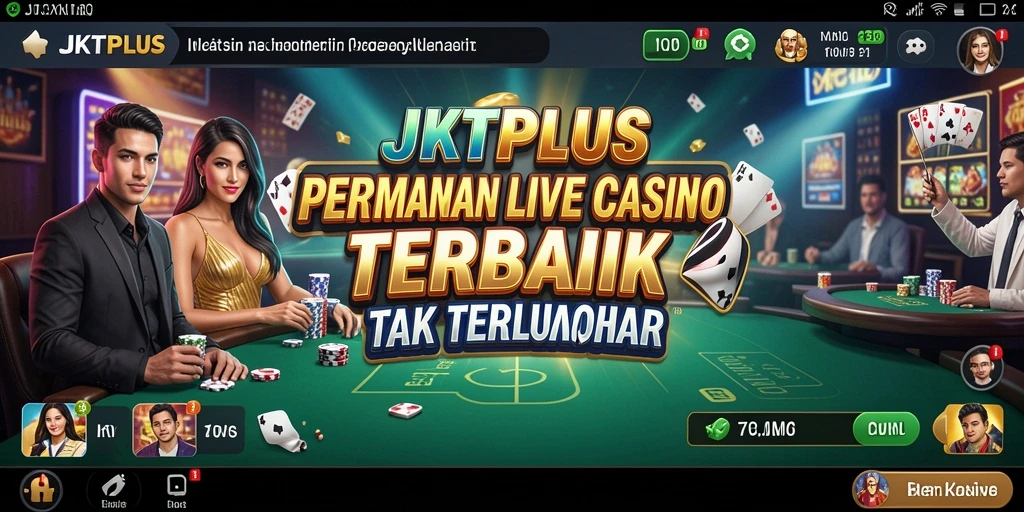 Menampilkan momen mendebarkan di permainan Live Casino JKTPLUS.