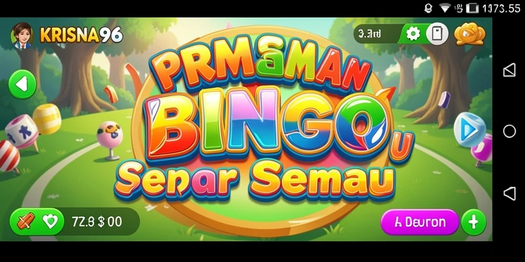 Tampilan gameplay menarik dari game Bingo KRISNA96.