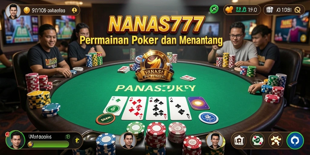 Tampilan gameplay seru NANAS777 saat bermain Poker.