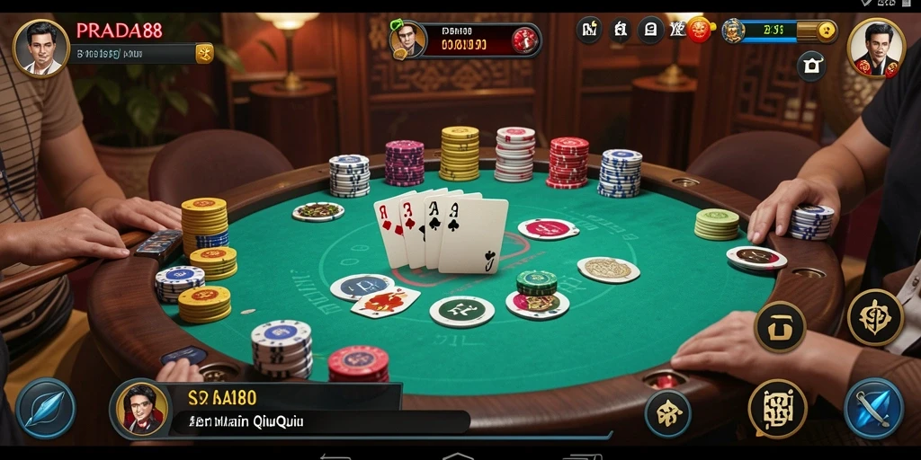 Tangkapan layar gameplay QiuQiu dari PRADA188.