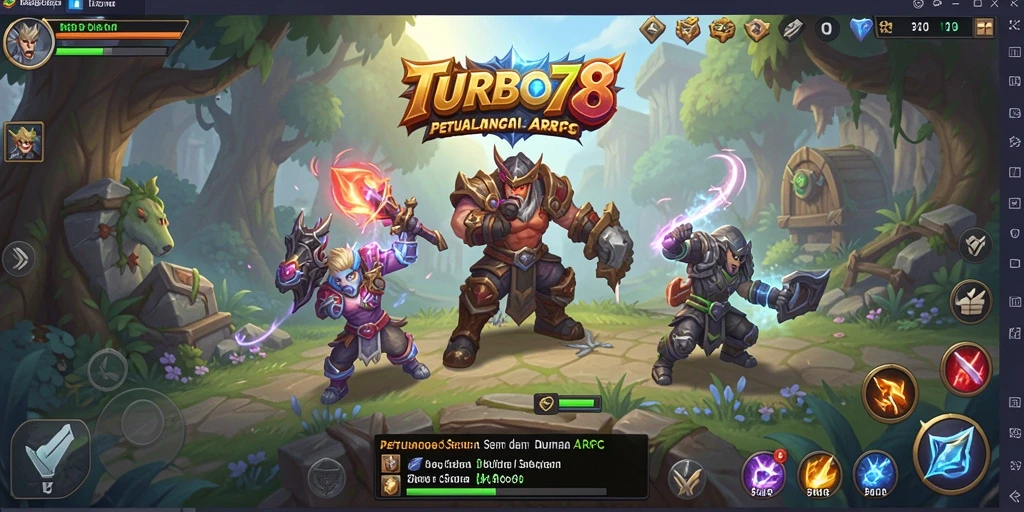 Tangkapan layar menampilkan aksi pertarungan seru di TURBO78.